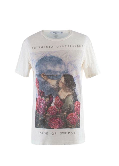 dior and sarah shipman t-shirt|Dior x Sarah Shipman Page of Swords Printed T.